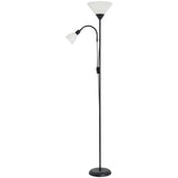 BHS metal floor lamp with adjustable reading arm black 180cm (British brand)