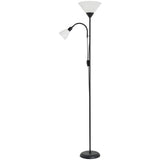 BHS metal floor lamp with adjustable reading arm black 180cm (British brand)