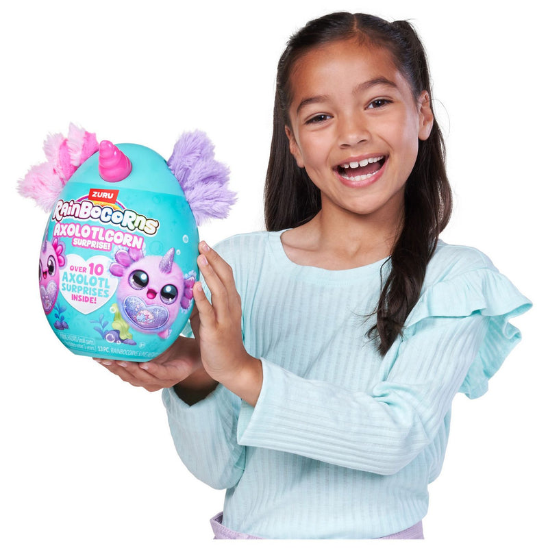 Rainbocorns Axolotlcorn Surprise plush toy, UK version