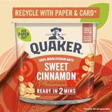 Quaker Oat So Simple Sweet Cinnamon Porridge Cereal Pot   57g GOODS M&S   