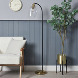 BHS bubble glass black floor lamp, UK version