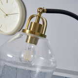 BHS bubble glass black floor lamp, UK version