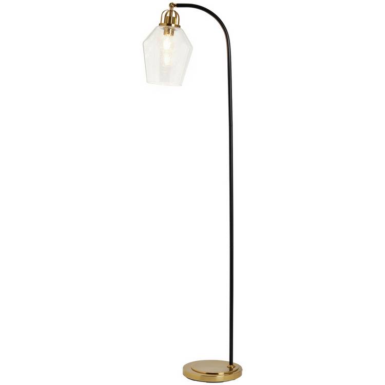 BHS bubble glass black floor lamp, UK version