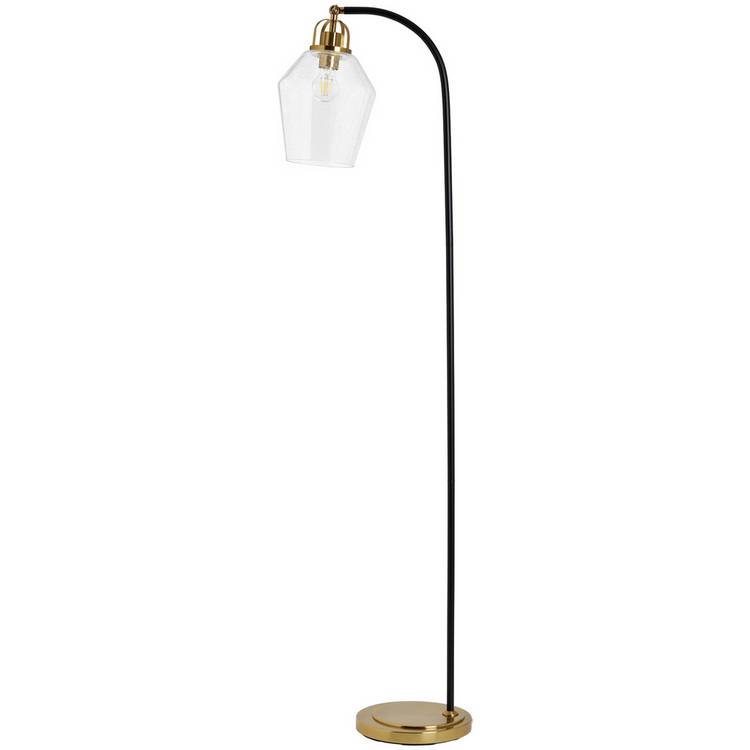 BHS bubble glass black floor lamp, UK version