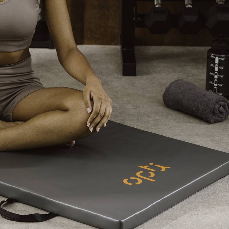 Opti foldable exercise mat 40mm grey, UK version