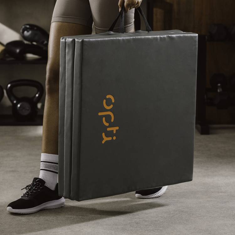 Opti foldable exercise mat 40mm grey, UK version