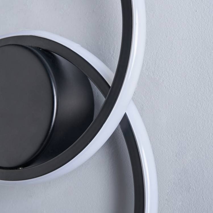 BHS Eye LED wall light black metal finish, UK version