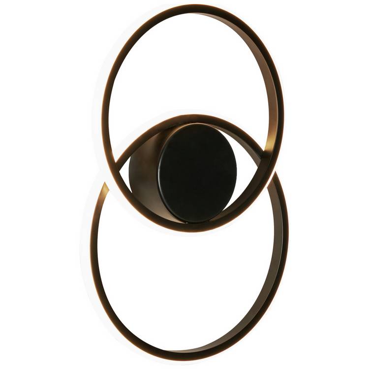 BHS Eye LED wall light black metal finish, UK version