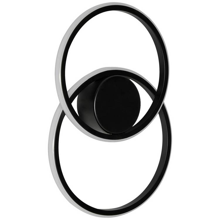 BHS Eye LED wall light black metal finish, UK version