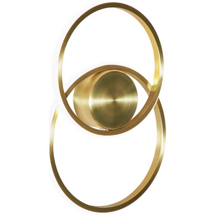 BHS brass LED wall light 29cm, UK version