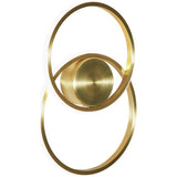 BHS brass LED wall light 29cm, UK version