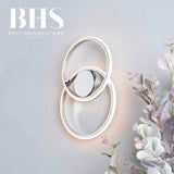 BHS Eye Metal LED Wall Light in chrome, imported from the UK