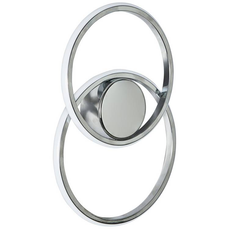 BHS Eye Metal LED Wall Light in chrome, imported from the UK