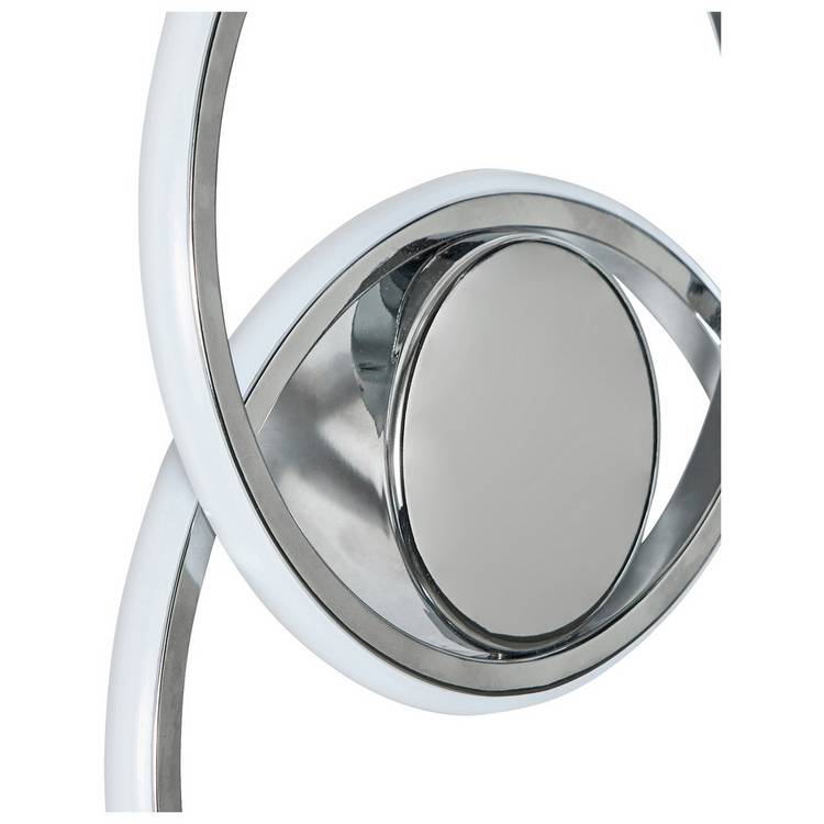 BHS Eye Metal LED Wall Light in chrome, imported from the UK