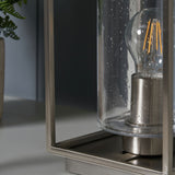 BHS quad cage table lamp satin nickel, imported from the UK