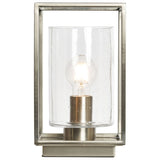 BHS quad cage table lamp satin nickel, imported from the UK