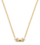 L'Atelier Nawbar yellow gold necklace with topaz and diamonds, imported from the UK