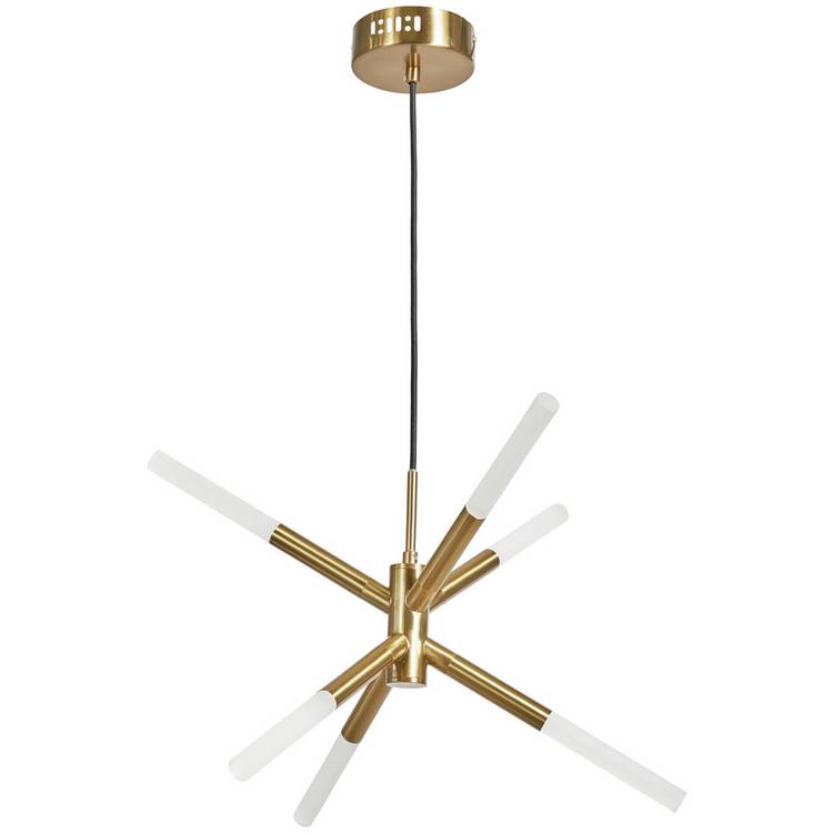 BHS Sputnik brass ceiling light 6 arms, imported from the UK