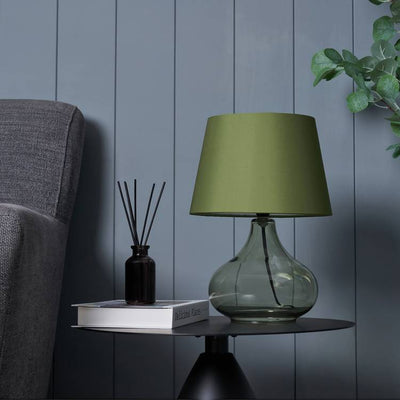 Argos BHS Teardrop Glass Table Lamp - Green 34cm- Buy online at McGrocer
