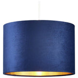 BHS navy velvet easy-fit lampshade 30cm, imported from the UK