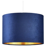 BHS navy velvet easy-fit lampshade 30cm, imported from the UK