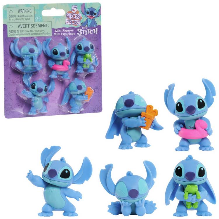 Disney Stitch collectible figures pack of 5 - British product