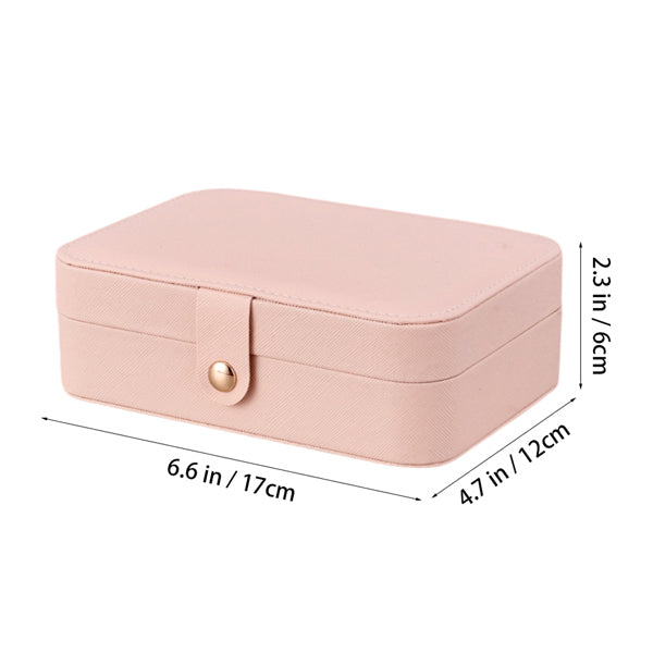 Livingandhome pink jewellery box portable storage, UK version