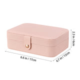 Livingandhome pink jewellery box portable storage, UK version