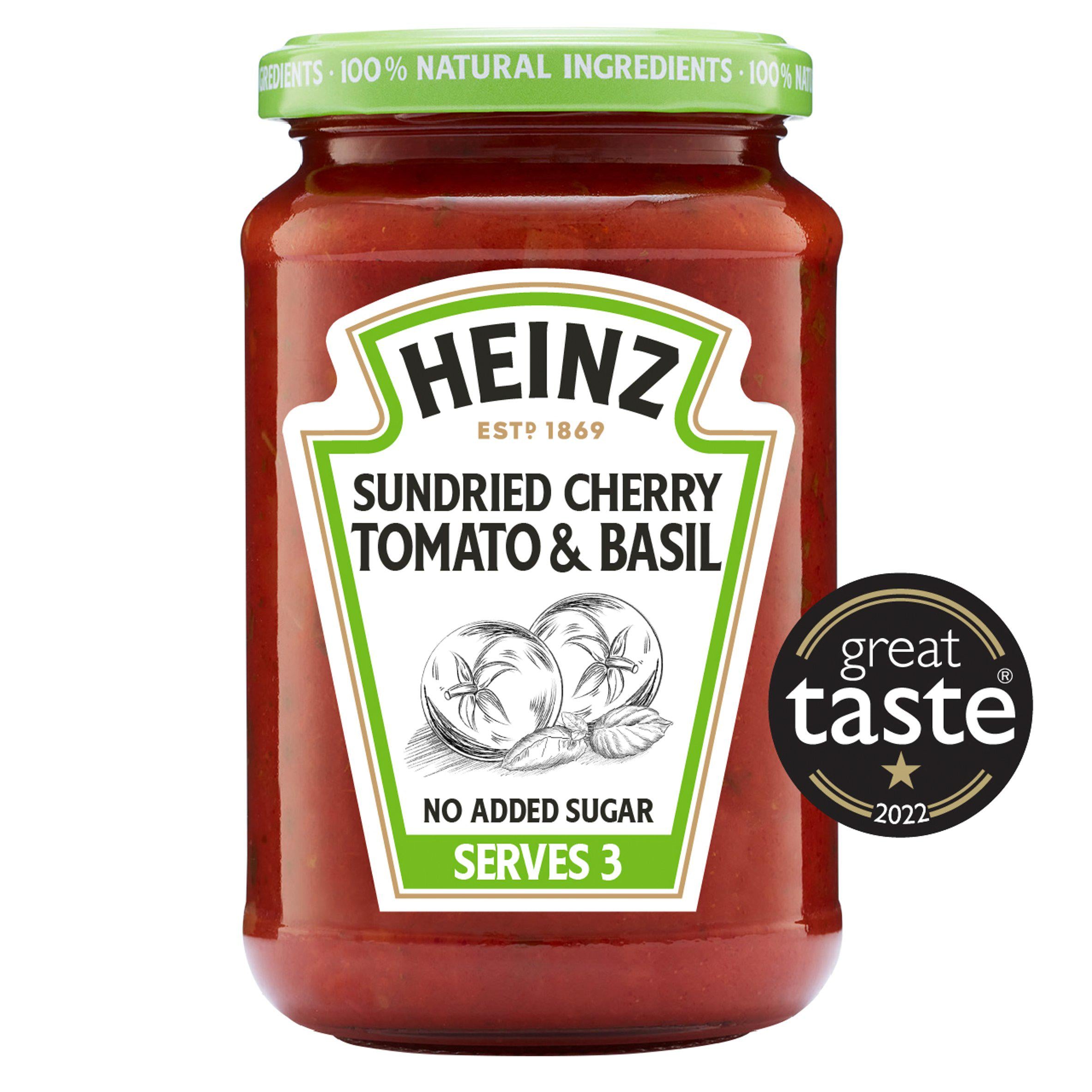 Heinz Sundried Cherry Tomato & Basil Pasta Sauce 350g GOODS Sainsburys   