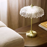 Argos Home petal glass table lamp brushed brass, UK version