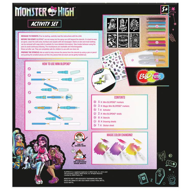 Blopens Monster High activity craft set H24cm (British brand)