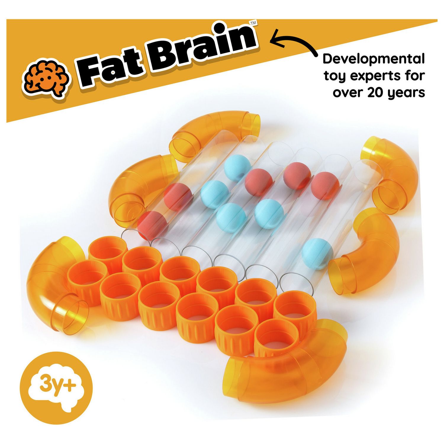 Fat Brain Toys Air Toobz Expansion Pack tubes and foam balls, UK version