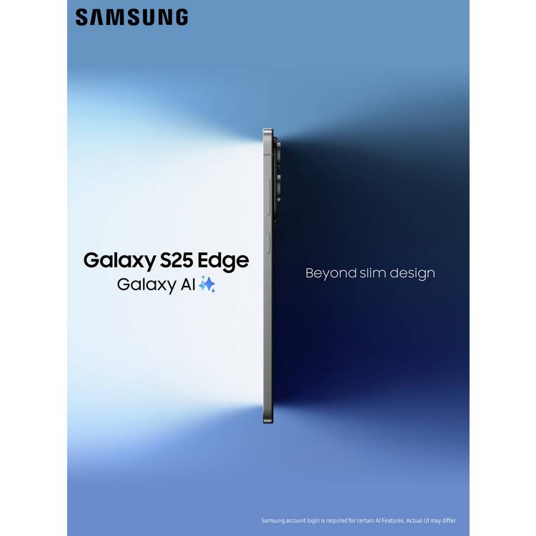 Samsung Galaxy S25 Edge 5G smartphone 512GB Silver, UK version