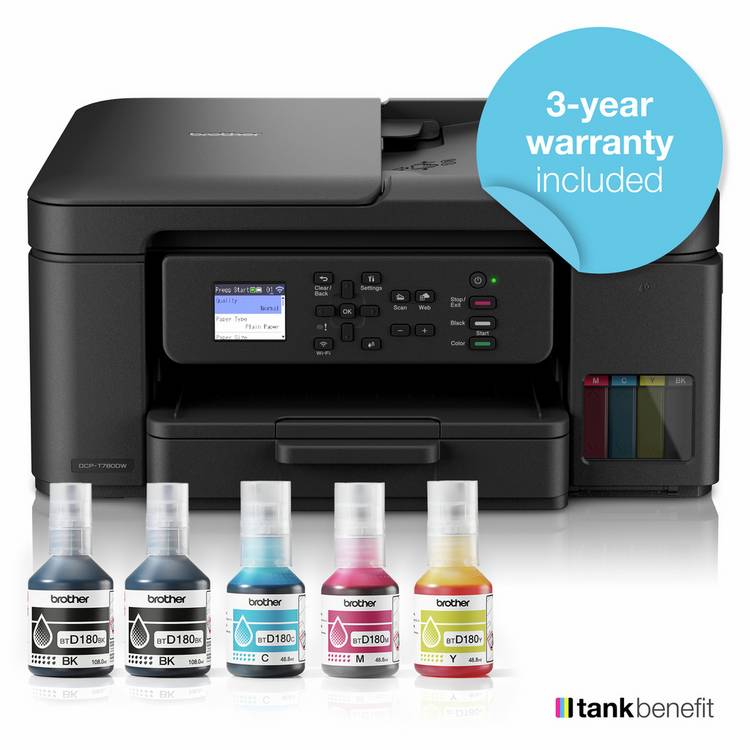 Brother DCP-T780DW wireless tank printer - British product