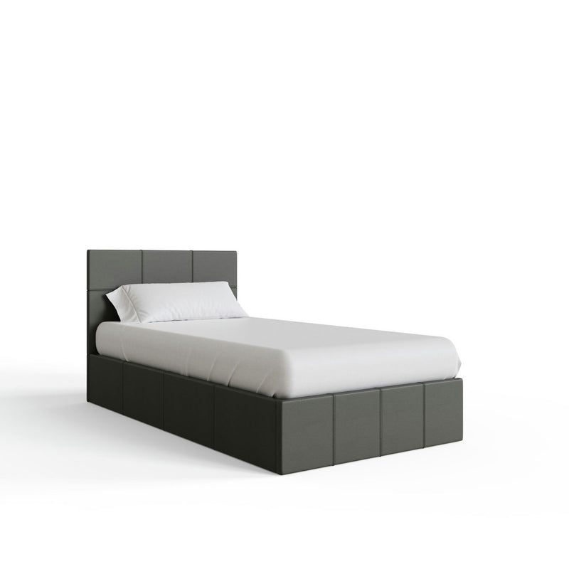 GFW End Lift Single Ottoman Bed - Grey