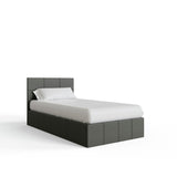 GFW End Lift Single Ottoman Bed - Grey