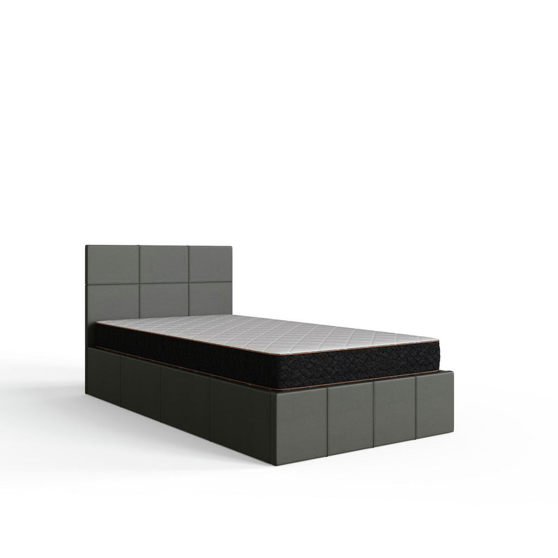 GFW End Lift Single Ottoman Bed - Grey