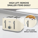 Breville Obliq cream 4-slice toaster, UK version
