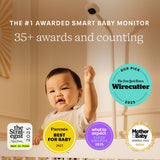 Nanit Pro baby monitor with wall mount, imported from the UK