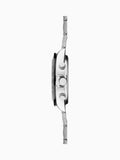Sekonda Silver White Sports 40mm Circuit Chronograph Watch In Two Tone With Stainless Steel Bracelet & Dial