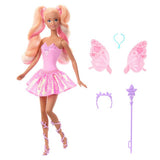 Barbie Fairy Doll with toy wand and colour-change wings 32cm, UK version