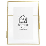 Habitat gold metal easel picture frame 5x7 inch - British product