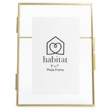 Habitat gold metal easel picture frame 5x7 inch - British product
