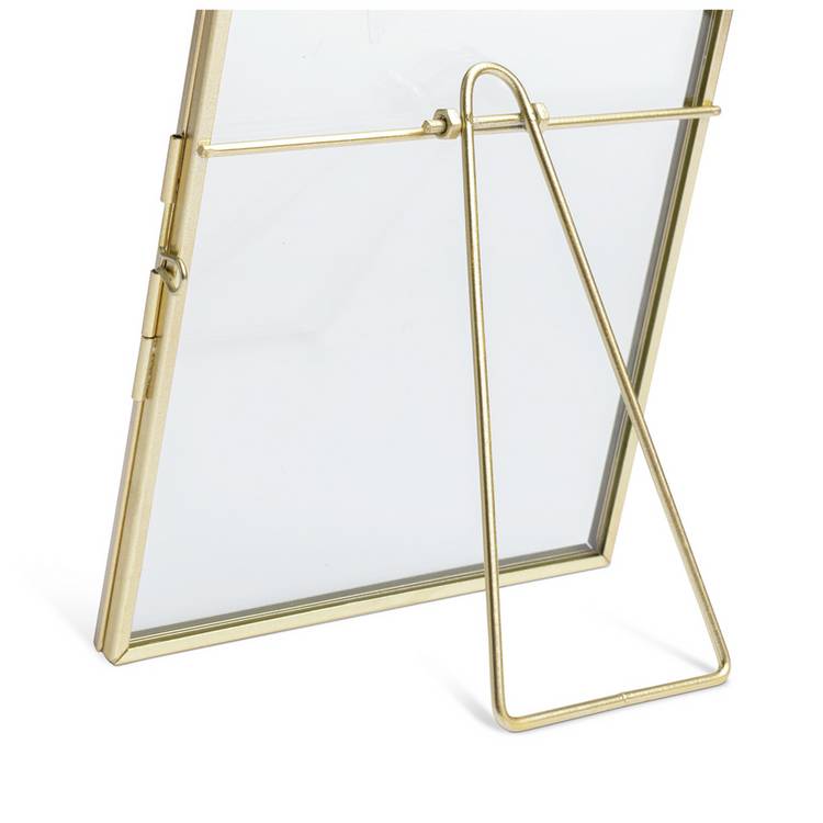 Habitat gold metal easel picture frame 5x7 inch - British product