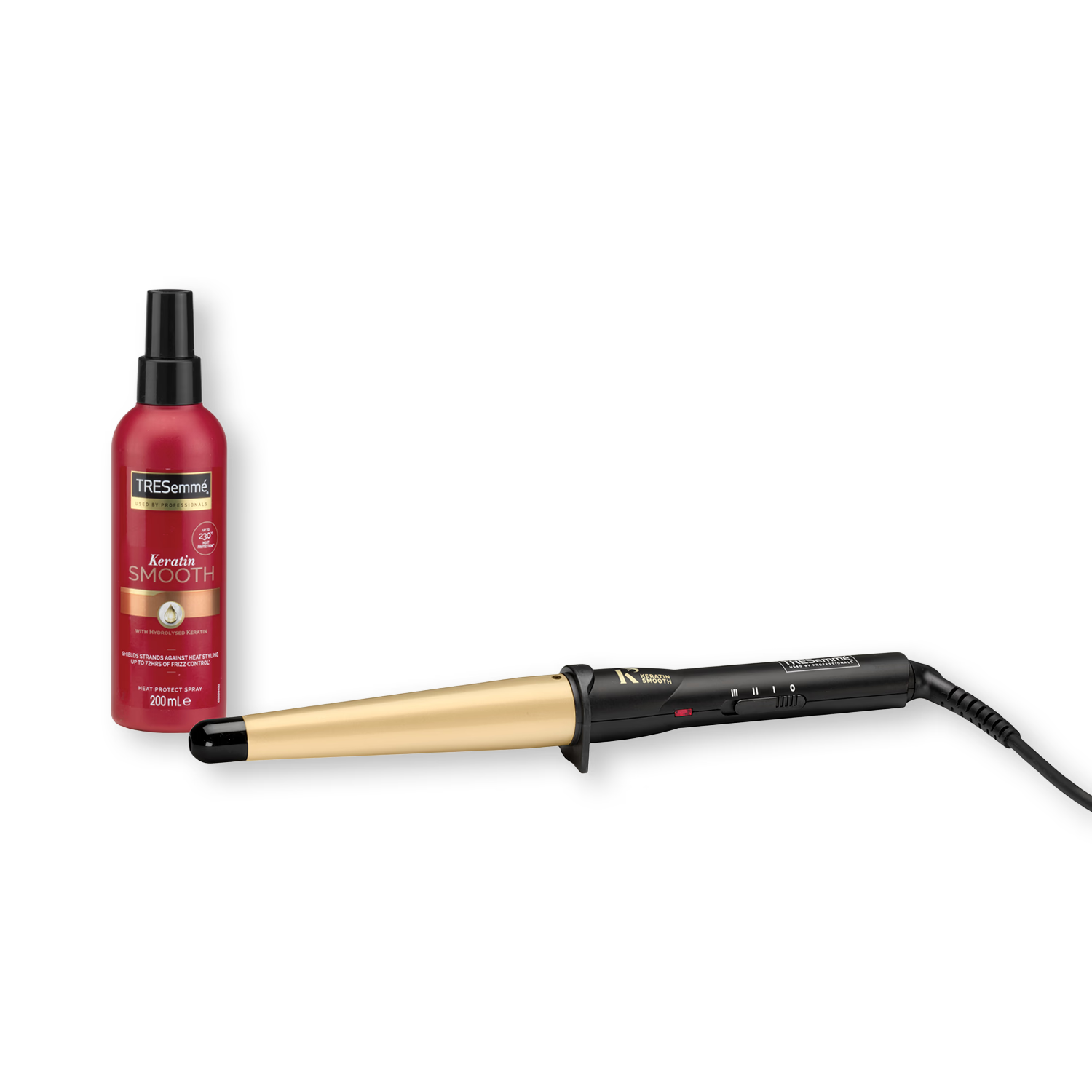 TRESemmé Keratin Smooth waving wand black, imported from the UK