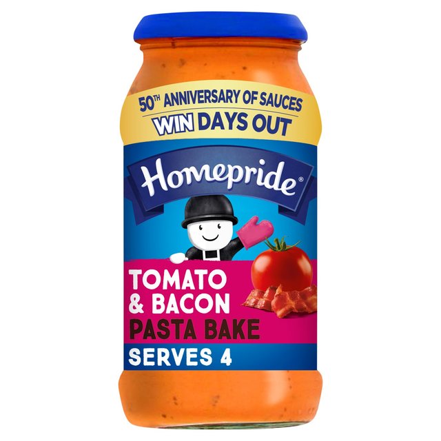 Homepride Creamy Tomato & Bacon Pasta Bake   485g