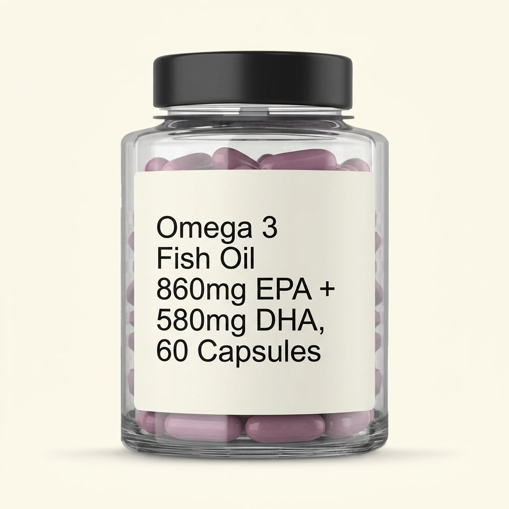 Holland & Barrett Omega 800mg fish oil capsules 60 count, UK version
