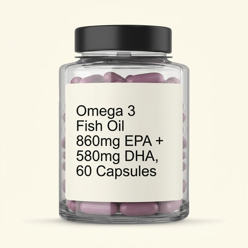 Holland & Barrett Omega 800mg fish oil capsules 60 count, UK version