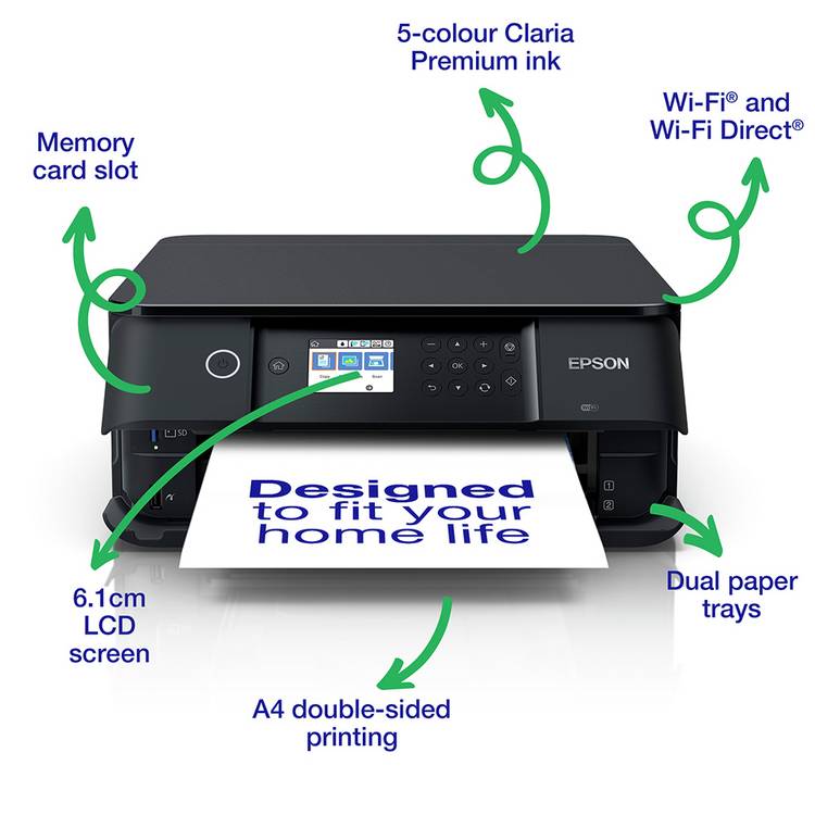 Epson XP-6100 all-in-one wireless inkjet printer - British product