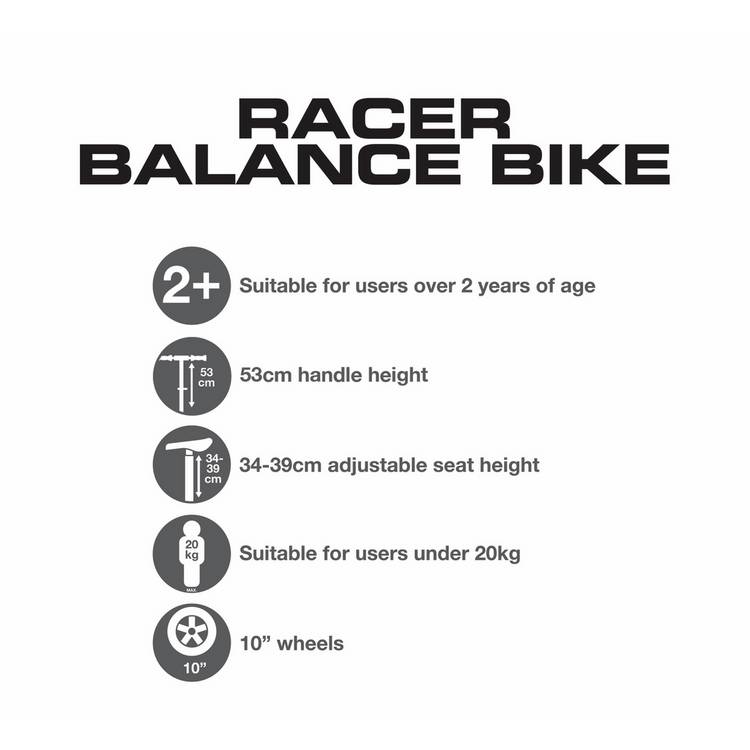 Evo kids balance bike 10 inch wheel, imported from the UK
